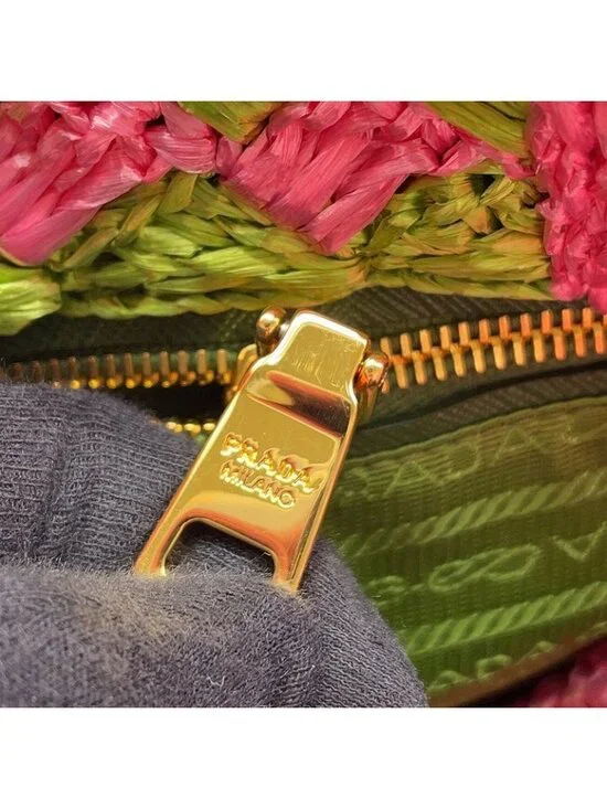 Prada Tote Canapa Raffia Handbag - Picture 9 of 10